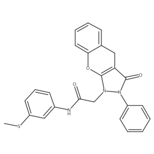 N-(3-(methylthio)phenyl)-2-(3-oxo-2-phenyl-2,3-dihydrochromeno[2,3-c]pyrazol-1(4H)-yl)acetamide Structure