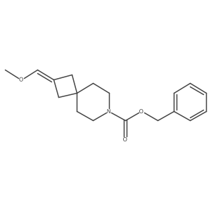 Benzyl 2-(methoxymethylene)-7-azaspiro[3.5]nonane-7-carboxylate结构式