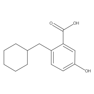 2-(Cyclohexylmethyl)-5-hydroxybenzoic acid Structure