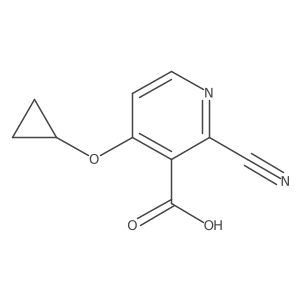 2-Cyano-4-cyclopropoxynicotinic acid结构式