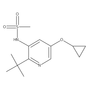 N-(2-Tert-butyl-5-cyclopropoxypyridin-3-YL)methanesulfonamide Structure