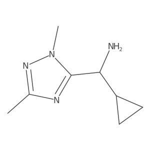 Cyclopropyl(1,3-dimethyl-1h-1,2,4-triazol-5-yl)methanamine Structure