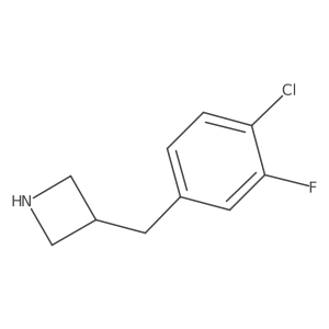 3-(4-Chloro-3-fluorobenzyl)azetidine Structure