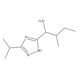 1-(5-Isopropyl-1h-1,2,4-triazol-3-yl)-2-methylbutan-1-amine Structure