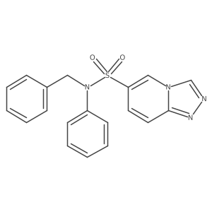 N-benzyl-N-phenyl-[1,2,4]triazolo[4,3-a]pyridine-6-sulfonamide结构式