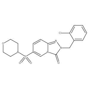 2-(2-chlorobenzyl)-6-(morpholinosulfonyl)-[1,2,4]triazolo[4,3-a]pyridin-3(2H)-one Structure