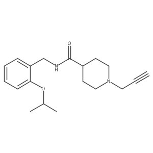1-(prop-2-yn-1-yl)-N-{[2-(propan-2-yloxy)phenyl]methyl}piperidine-4-carboxamide Structure