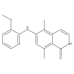 6-[(3-Methoxy-2-pyridinyl)amino]-5,8-dimethyl-1(2H)-isoquinolinone Structure