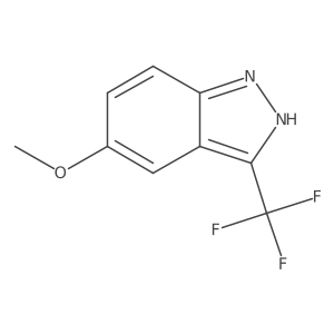 5-Methoxy-3-(trifluoromethyl)-1H-indazole结构式