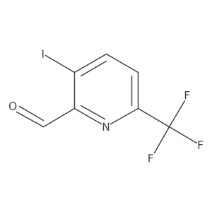 2-Formyl-3-iodo-6-(trifluoromethyl)pyridine结构式