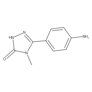 3-(4-aminophenyl)-4-methyl-4,5-dihydro-1H-1,2,4-triazol-5-one结构式
