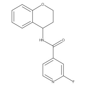 N-(3,4-dihydro-2H-1-benzopyran-4-yl)-2-fluoropyridine-4-carboxamide结构式
