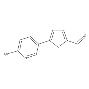 5-(6-Aminopyridin-3-yl)thiophene-2-carbaldehyde结构式
