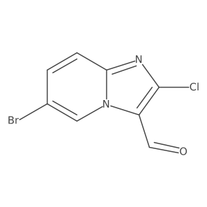 6-Bromo-2-chloroimidazo[1,2-a]pyridine-3-carboxaldehyde Structure