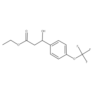 Ethyl 3-hydroxy-3-(4-(trifluoromethoxy)phenyl)propanoate结构式