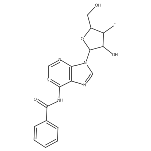 N-(9-((2R,3S,4R,5R)-4-Fluoro-3-hydroxy-5-(hydroxymethyl)tetrahydrofuran-2-yl)-9H-purin-6-yl)benzamide Structure