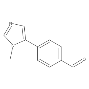 4-(1-Methyl-1H-imidazol-5-YL)benzaldehyde结构式