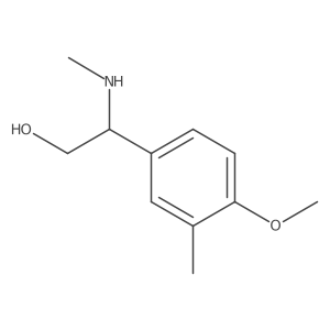 (R)-2-(4-Methoxy-3-methylphenyl)-2-(methylamino)ethanol结构式