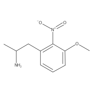 (2S)-1-(3-methoxy-2-nitrophenyl)propan-2-amine结构式