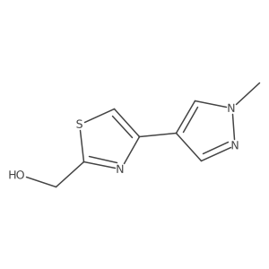 (4-(1-Methyl-1H-pyrazol-4-yl)thiazol-2-yl)methanol结构式