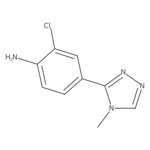 2-Chloro-4-(4-methyl-4H-1,2,4-triazol-3-yl)aniline Structure