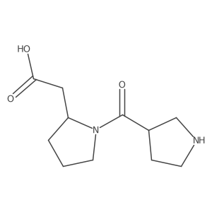 2-Pyrrolidineacetic acid, 1-(3-pyrrolidinylcarbonyl)-结构式