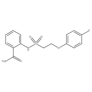 2-(2-(4-Fluorophenoxy)ethylsulfonamido)benzamide Structure