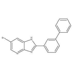 6-bromo-2-(3-phenylphenyl)-1H-imidazo[4,5-b]pyridine Structure