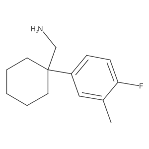 [1-(4-Fluoro-3-methylphenyl)cyclohexyl]methanamine结构式