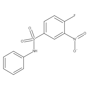 4-fluoro-3-nitro-N-phenylbenzenesulfonamide Structure