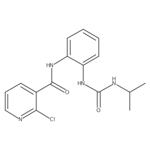 2-chloro-N-(2-{[(propan-2-yl)carbamoyl]amino}phenyl)pyridine-3-carboxamide Structure
