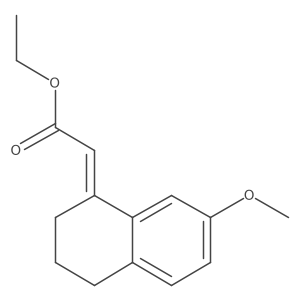 ethyl 2-[(1E)-7-methoxy-1,2,3,4-tetrahydronaphthalen-1-ylidene]acetate Structure