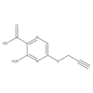 3-Amino-5-prop-2-ynoxypyrazine-2-carboxylic acid Structure
