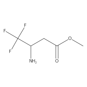 Methyl (3R)-3-amino-4,4,4-trifluorobutanoate Structure