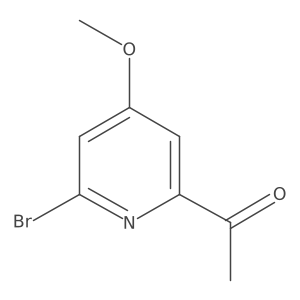 1-(6-Bromo-4-methoxypyridin-2-YL)ethanone结构式
