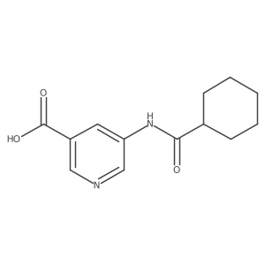 5-Cyclohexaneamidopyridine-3-carboxylic acid结构式