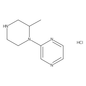 2-(2-Methylpiperazin-1-yl)pyrazine hydrochloride Structure