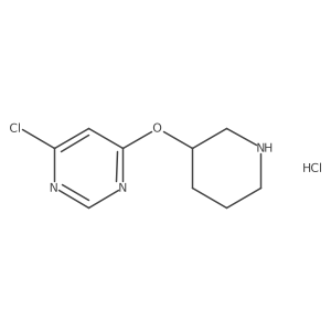 (S)-4-chloro-6-(piperidin-3-yloxy)pyrimidine hydrochloride Structure