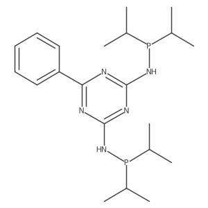 N2,N4-Bis(diisopropylphosphino)-6-phenyl-1,3,5-triazine-2,4-diamine Structure