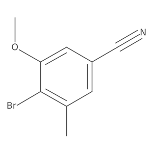 4-Bromo-3-methoxy-5-methylbenzonitrile Structure