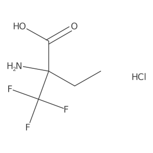 2-Amino-2-(trifluoromethyl)butanoic acid hydrochloride Structure