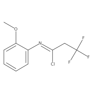 3,3,3-trifluoro-N-(2-methoxyphenyl)propanimidoyl chloride Structure