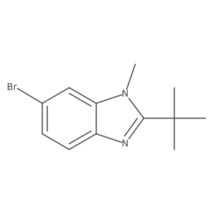 6-Bromo-2-(tert-butyl)-1-methyl-1H-benzo[d]imidazole结构式