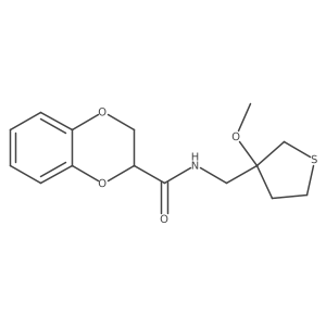 N-[(3-Methoxythiolan-3-YL)methyl]-2,3-dihydro-1,4-benzodioxine-2-carboxamide结构式