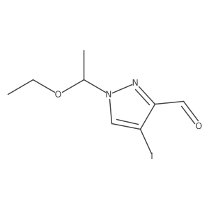 1-(1-ethoxyethyl)-4-iodo-1H-pyrazole-3-carbaldehyde Structure
