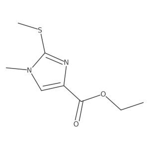 Ethyl 1-methyl-2-(methylthio)-1H-imidazole-4-carboxylate Structure