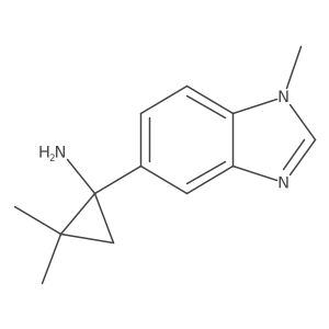 2,2-dimethyl-1-(1-methyl-1H-1,3-benzodiazol-5-yl)cyclopropan-1-amine Structure