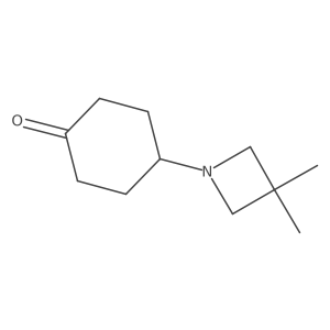 4-(3,3-Dimethylazetidin-1-yl)cyclohexan-1-one Structure