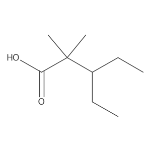 3-Ethyl-2,2-dimethylpentanoic acid结构式