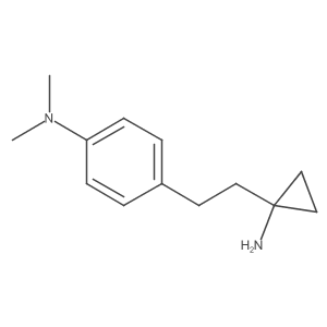 4-[2-(1-aminocyclopropyl)ethyl]-N,N-dimethylaniline结构式